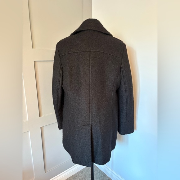LONDON FOG Wool Blend Charcoal Zip Up Coat - Picture 6 of 10